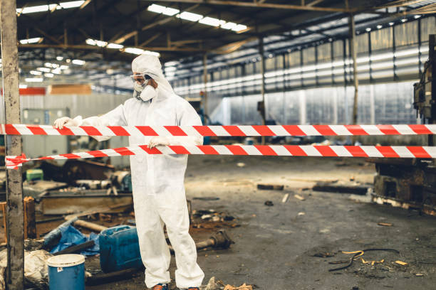 Professional Drug Lab Cleanup technician working in Centralia, IL